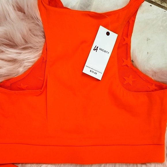BOGO!! Brand New LA SOCIETY MESH DETAIL SPORTS BRA & LEGGINGS-S - Picture 4 of 8